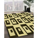 Patterned Milk Chocolate Brown Rug in Family Room, pat976yw