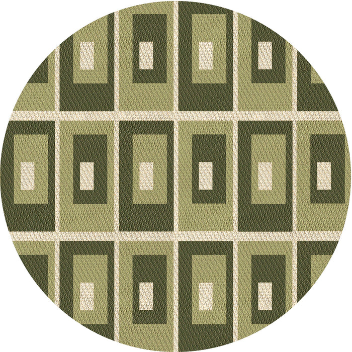 Square Machine Washable Transitional Antique Bronze Green Rug in a Living Room, wshpat977brn