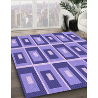 Patterned Amethyst Purple Rug, pat977pur