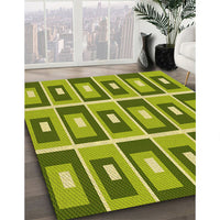 Patterned Green Rug, pat977yw