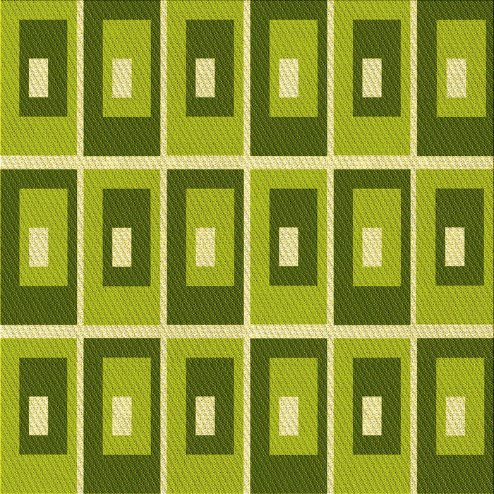 Round Machine Washable Transitional Green Rug, wshpat977yw