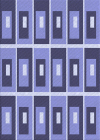 Machine Washable Transitional Deep Periwinkle Purple Rug, wshpat978blu