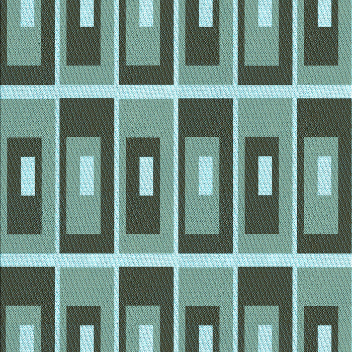 Patterned Medium Forest Green Rug, pat978lblu