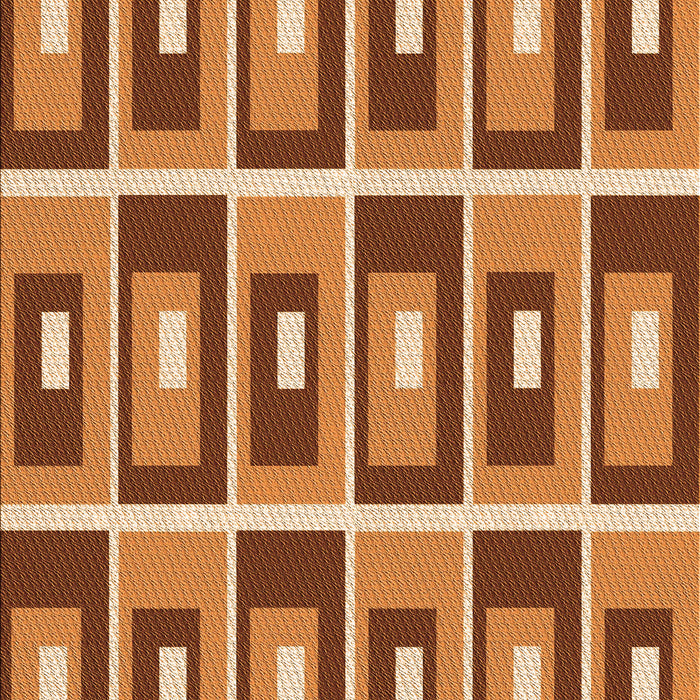 Patterned Orange Rug, pat978org