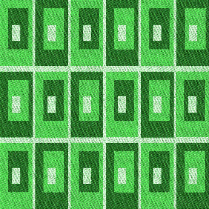 Round Patterned Green Rug, pat979grn