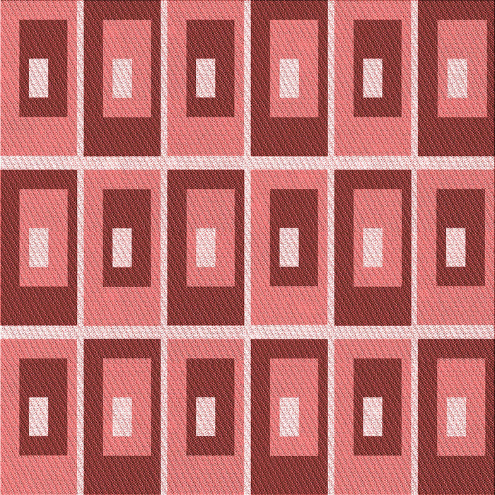 Round Machine Washable Transitional Red Rug, wshpat979rd