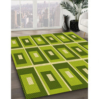 Patterned Green Rug, pat979yw