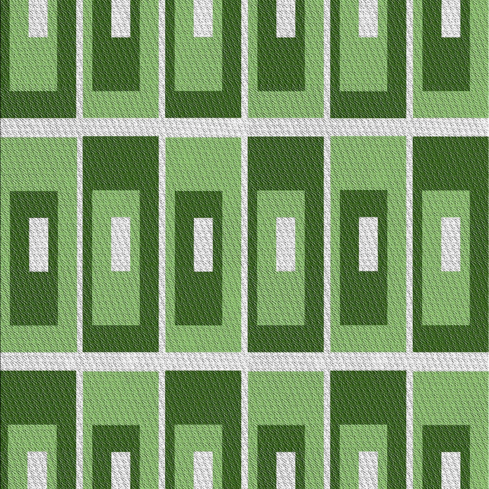 Patterned Shamrock Green Novelty Rug, pat979