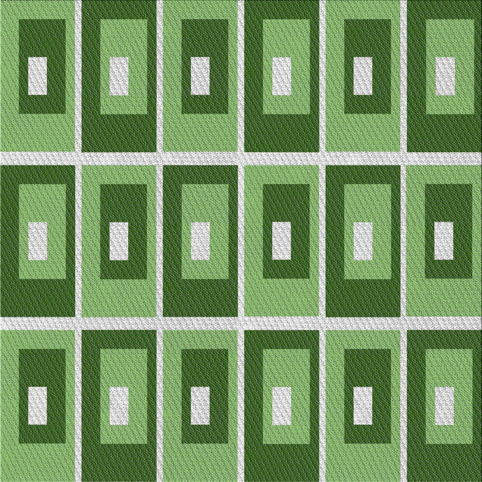 Sideview of Machine Washable Transitional Shamrock Green Rug, wshpat979