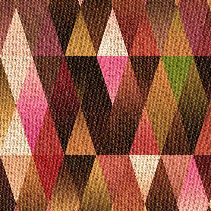 Patterned Orange Rug, pat98org