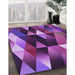 Machine Washable Transitional Purple Rug in a Family Room, wshpat98pur