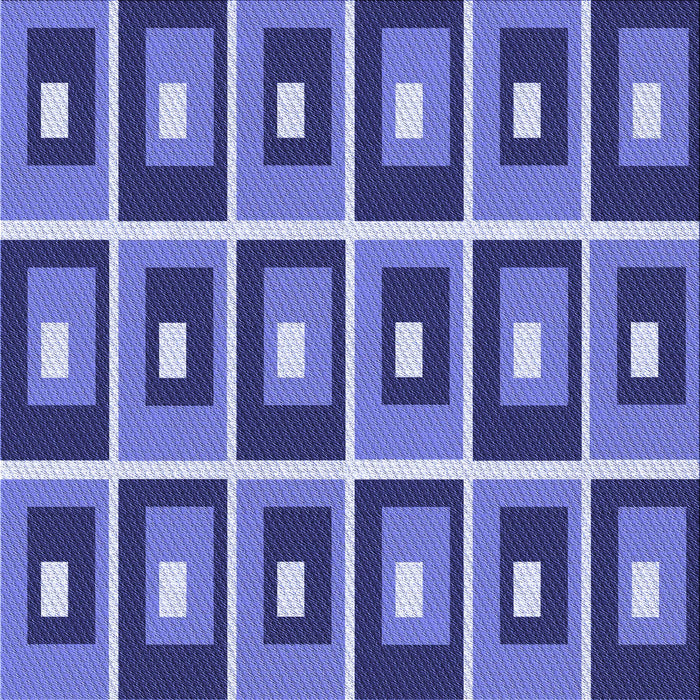 Round Patterned Purple Mimosa Purple Rug, pat980blu