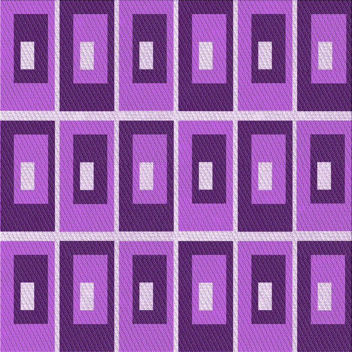 Round Patterned Purple Rug, pat980pur