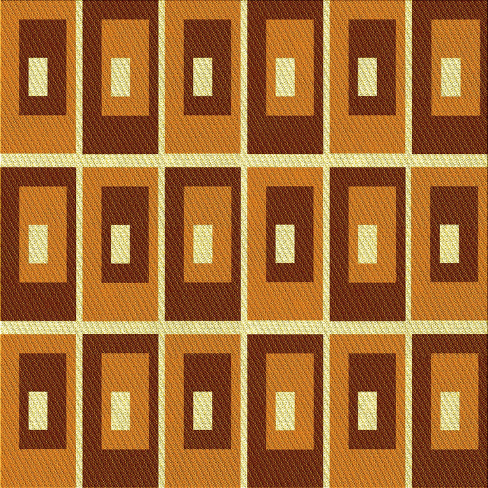 Round Machine Washable Transitional Orange Rug, wshpat980yw