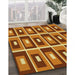 Patterned Orange Rug in Family Room, pat980yw