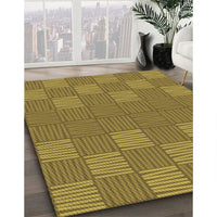 Patterned Dark Bronze Brown Rug, pat981brn