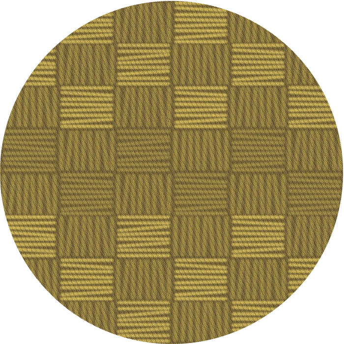 Square Machine Washable Transitional Dark Bronze Brown Rug in a Living Room, wshpat981brn