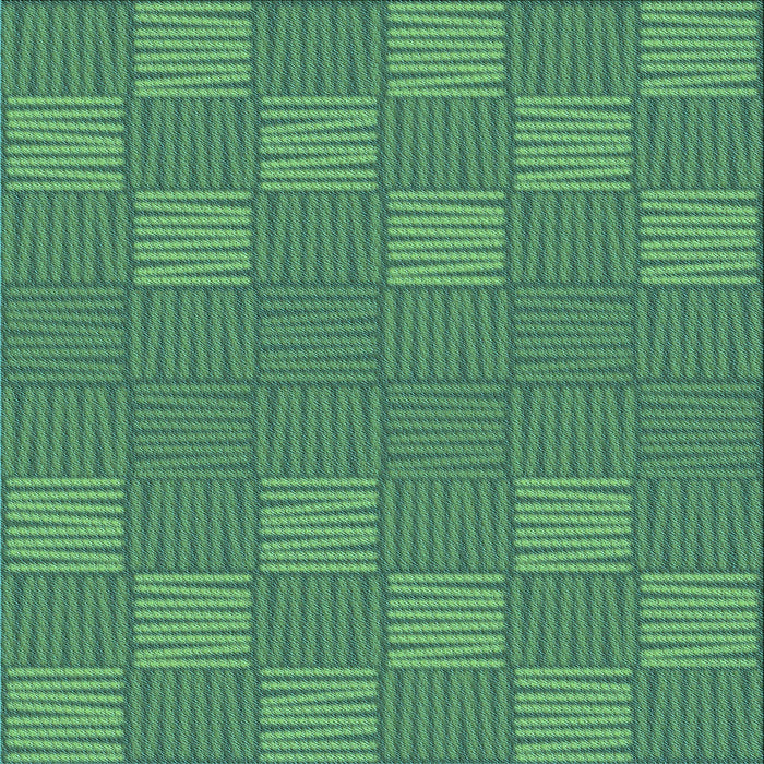 Round Patterned Medium Sea Green Rug, pat981lblu