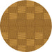 Square Patterned Mahogany Brown Rug, pat981org