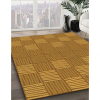 Patterned Mahogany Brown Rug, pat981org