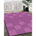 Machine Washable Transitional Crimson Purple Rug in a Family Room, wshpat981pur