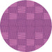 Square Machine Washable Transitional Crimson Purple Rug in a Living Room, wshpat981pur