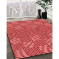 Patterned Red Rug, pat981rd