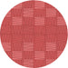 Square Patterned Red Rug, pat981rd