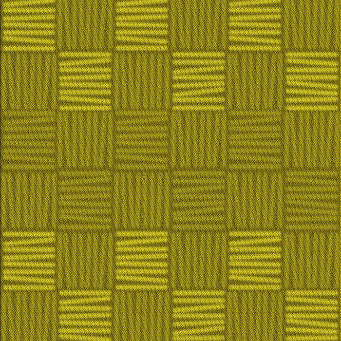 Patterned Dark Yellow Green Rug, pat981yw