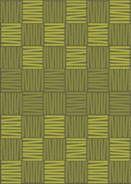 Patterned Antique Bronze Green Novelty Rug, pat981