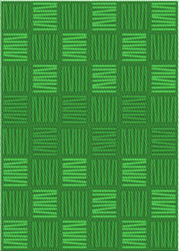 Machine Washable Transitional Green Rug, wshpat982grn