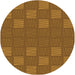 Square Patterned Saddle Brown Rug, pat982org