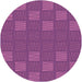 Square Patterned Crimson Purple Rug, pat982pur