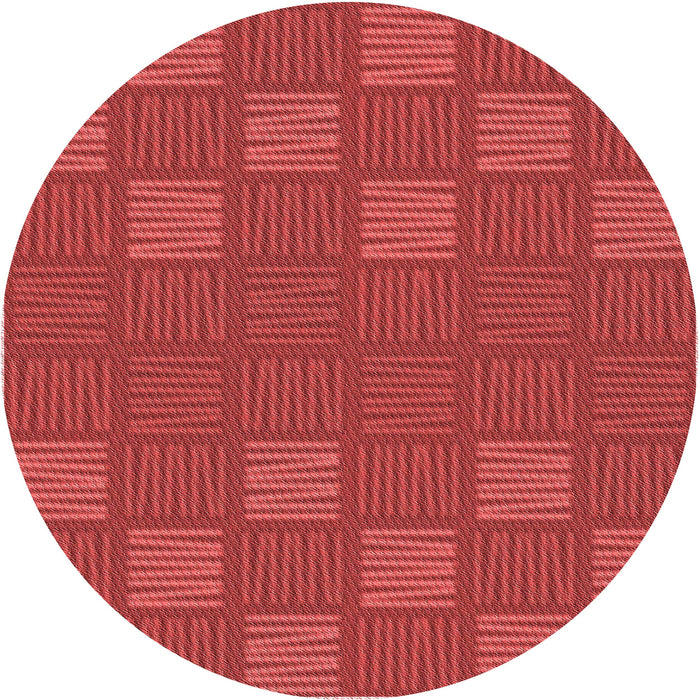 Square Patterned Red Rug, pat982rd