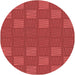 Square Patterned Red Rug, pat982rd