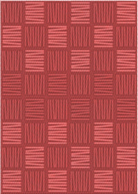 Machine Washable Transitional Red Rug, wshpat982rd