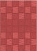 Machine Washable Transitional Red Rug, wshpat982rd