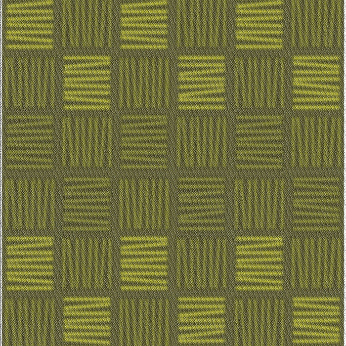 Patterned Army Green Novelty Rug, pat982