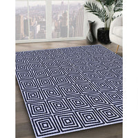 Patterned Night Blue Rug, pat983blu