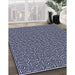 Machine Washable Transitional Night Blue Rug in a Family Room, wshpat983blu