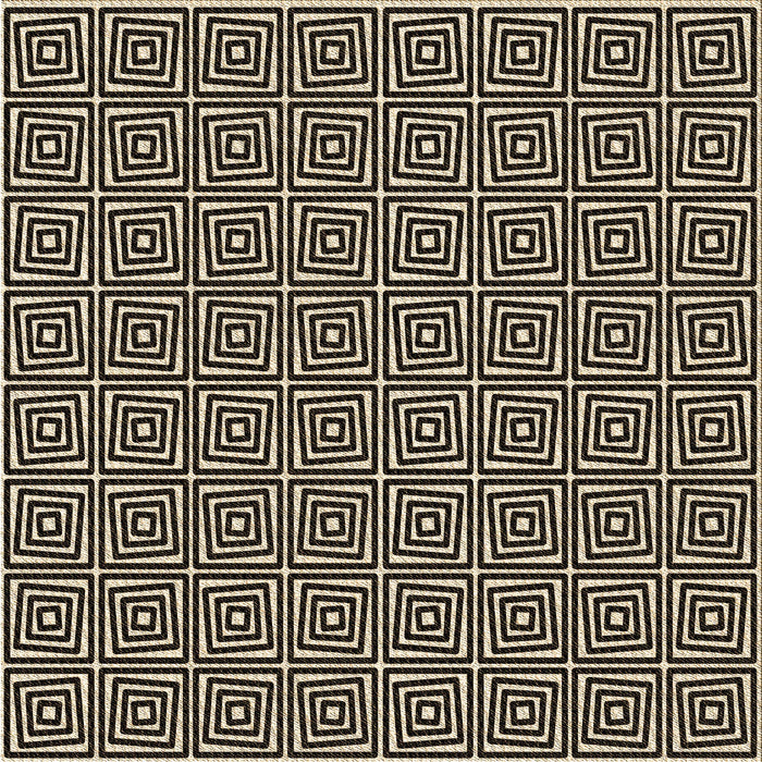 Round Patterned Midnight Gray Rug, pat983brn