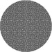 Square Patterned Midnight Gray Rug, pat983gry