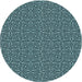 Square Machine Washable Transitional Deep Teal Green Rug in a Living Room, wshpat983lblu