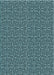 Machine Washable Transitional Deep Teal Green Rug, wshpat983lblu