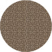 Square Patterned Black Brown Rug, pat983org