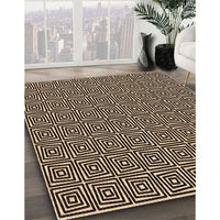 Patterned Black Brown Rug, pat983org