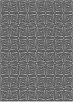 Patterned Mid Gray Novelty Rug, pat983