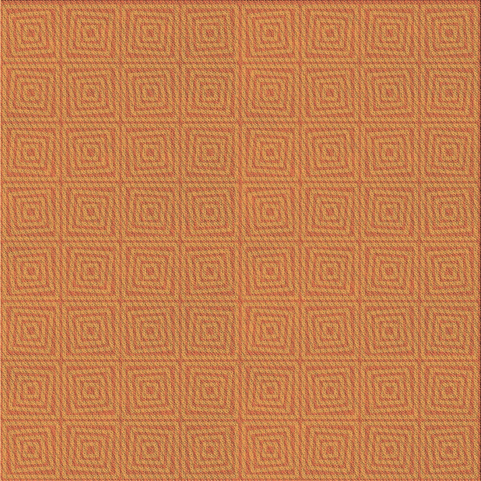 Round Machine Washable Transitional Orange Red Orange Rug, wshpat984brn