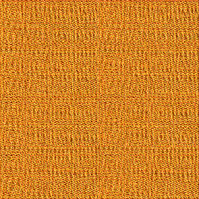 Round Machine Washable Transitional Orange Red Orange Rug, wshpat984yw