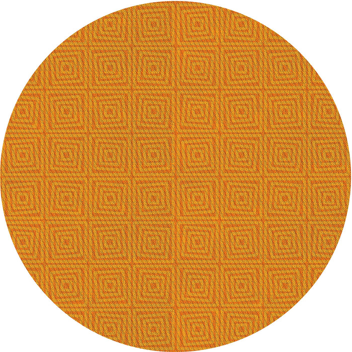 Square Machine Washable Transitional Orange Red Orange Rug in a Living Room, wshpat984yw